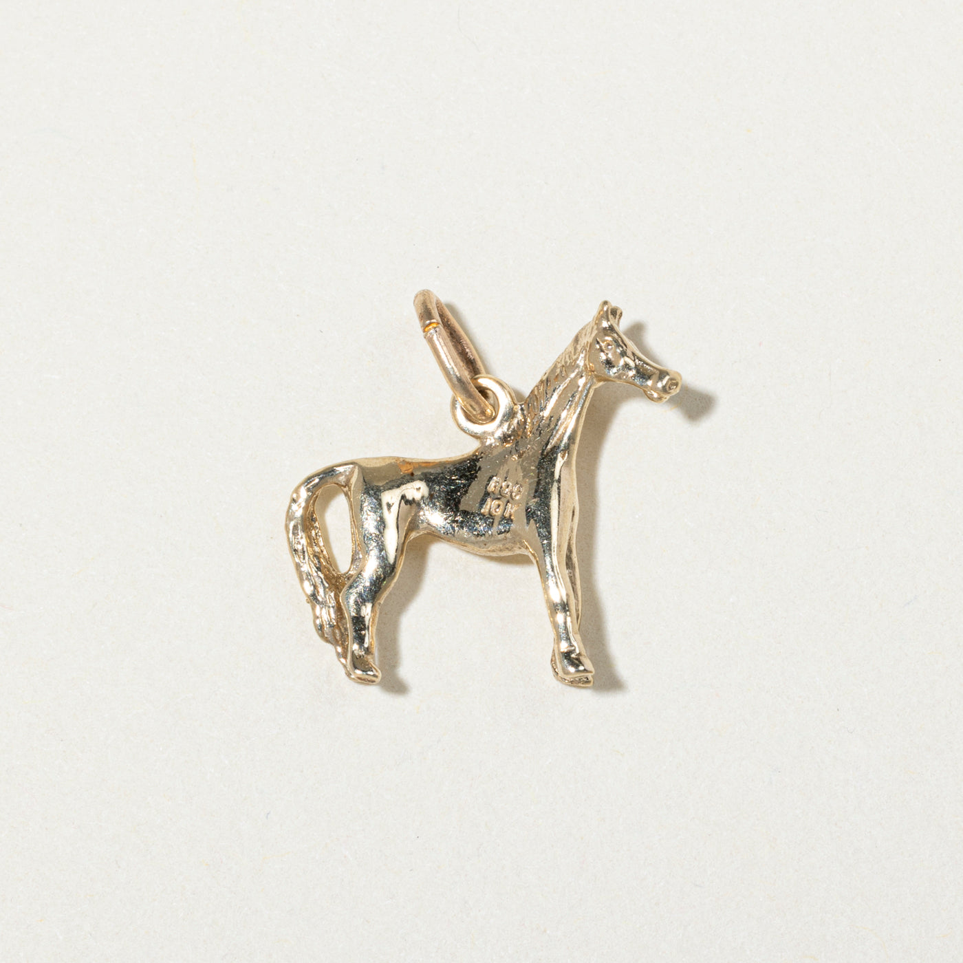 10k Yellow Gold Horse Charm