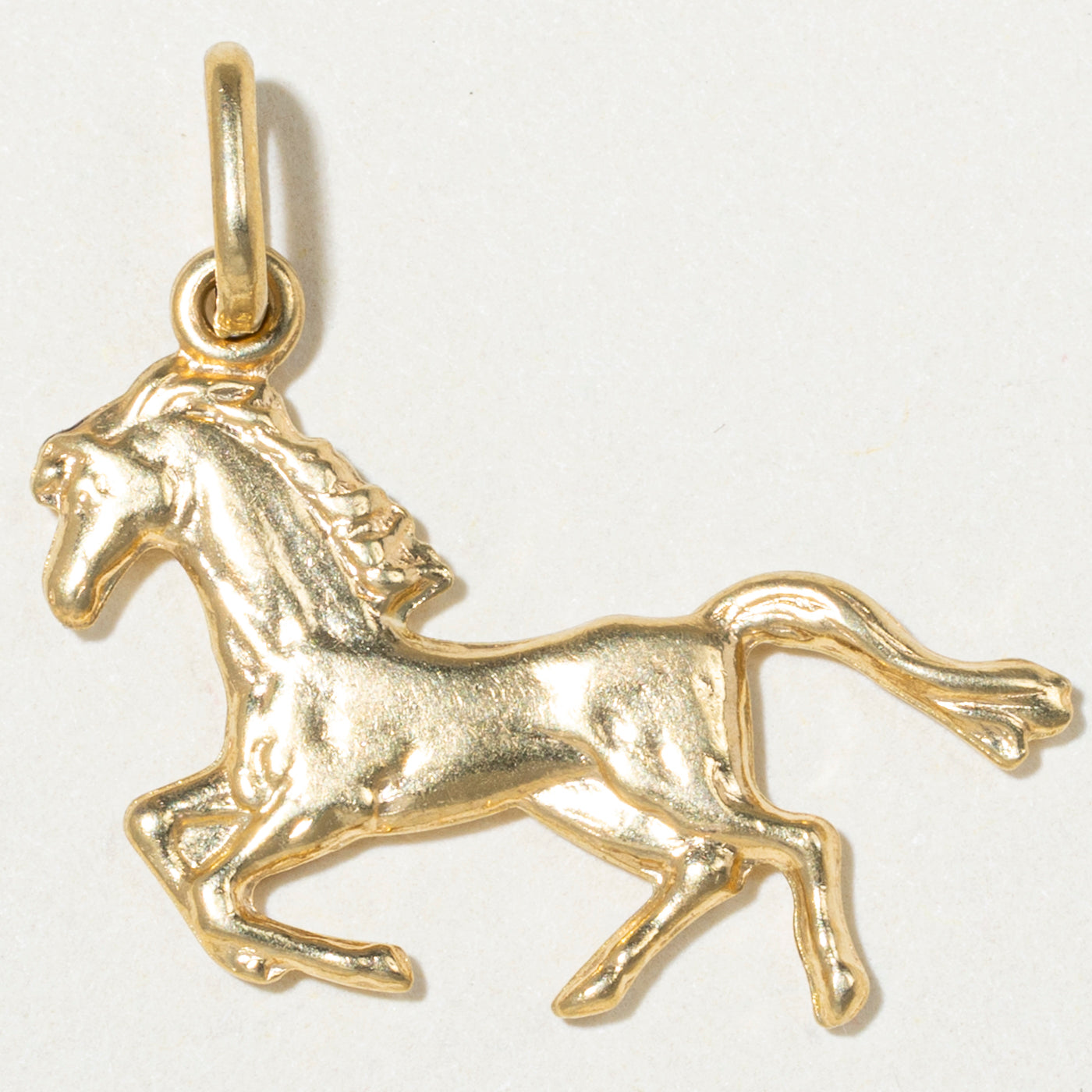 18k Yellow Gold Horse Charm