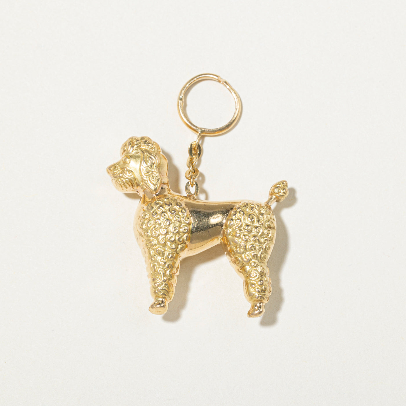 18k Yellow Gold Poodle Charm