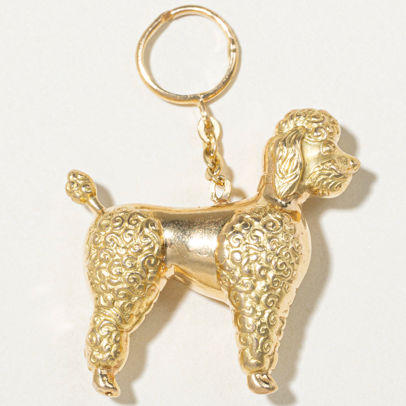 18k Yellow Gold Poodle Charm