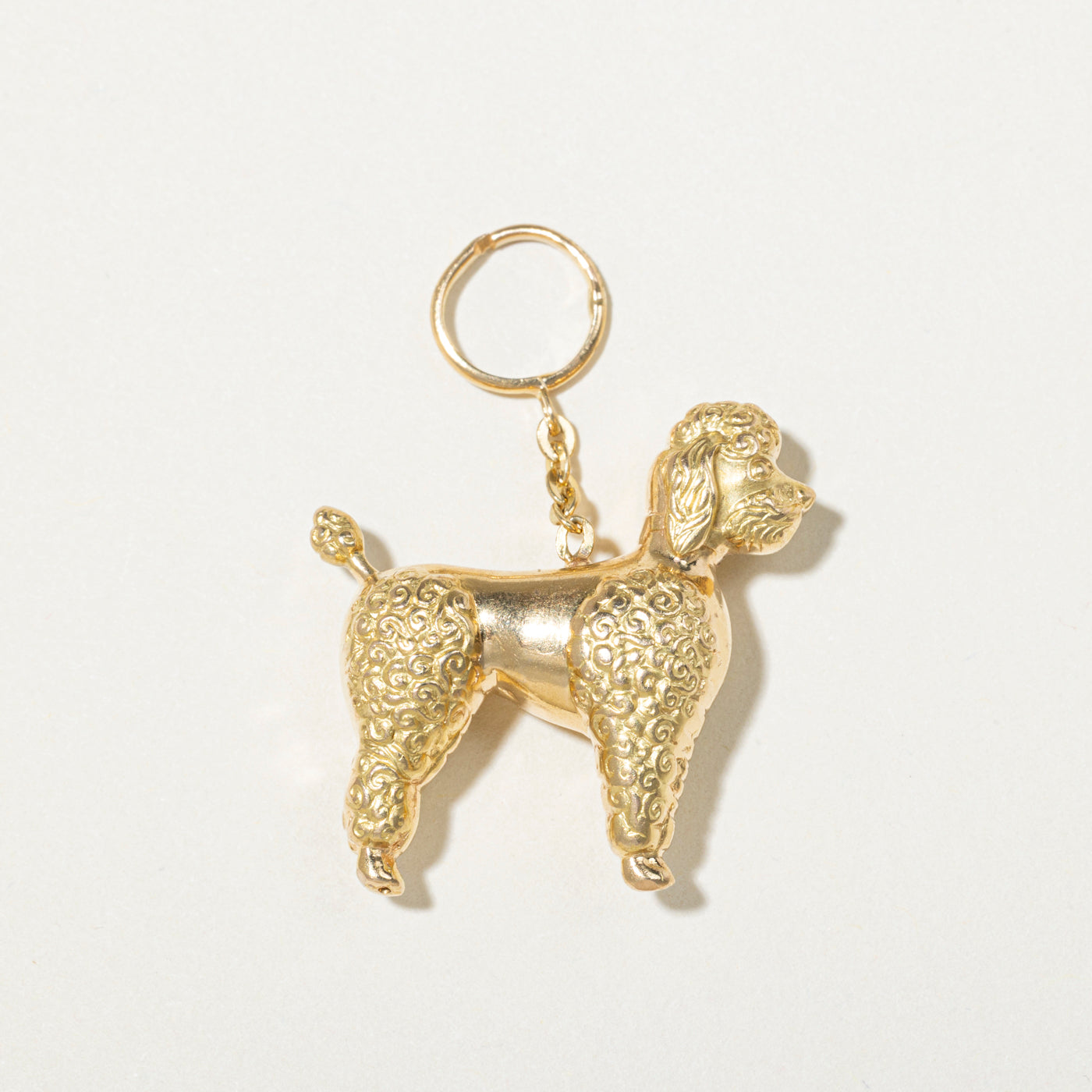 18k Yellow Gold Poodle Charm