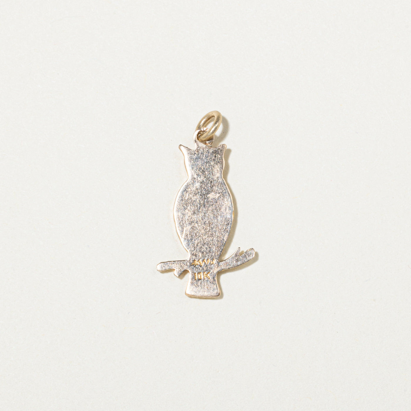 Breloque hibou en or jaune 10 carats