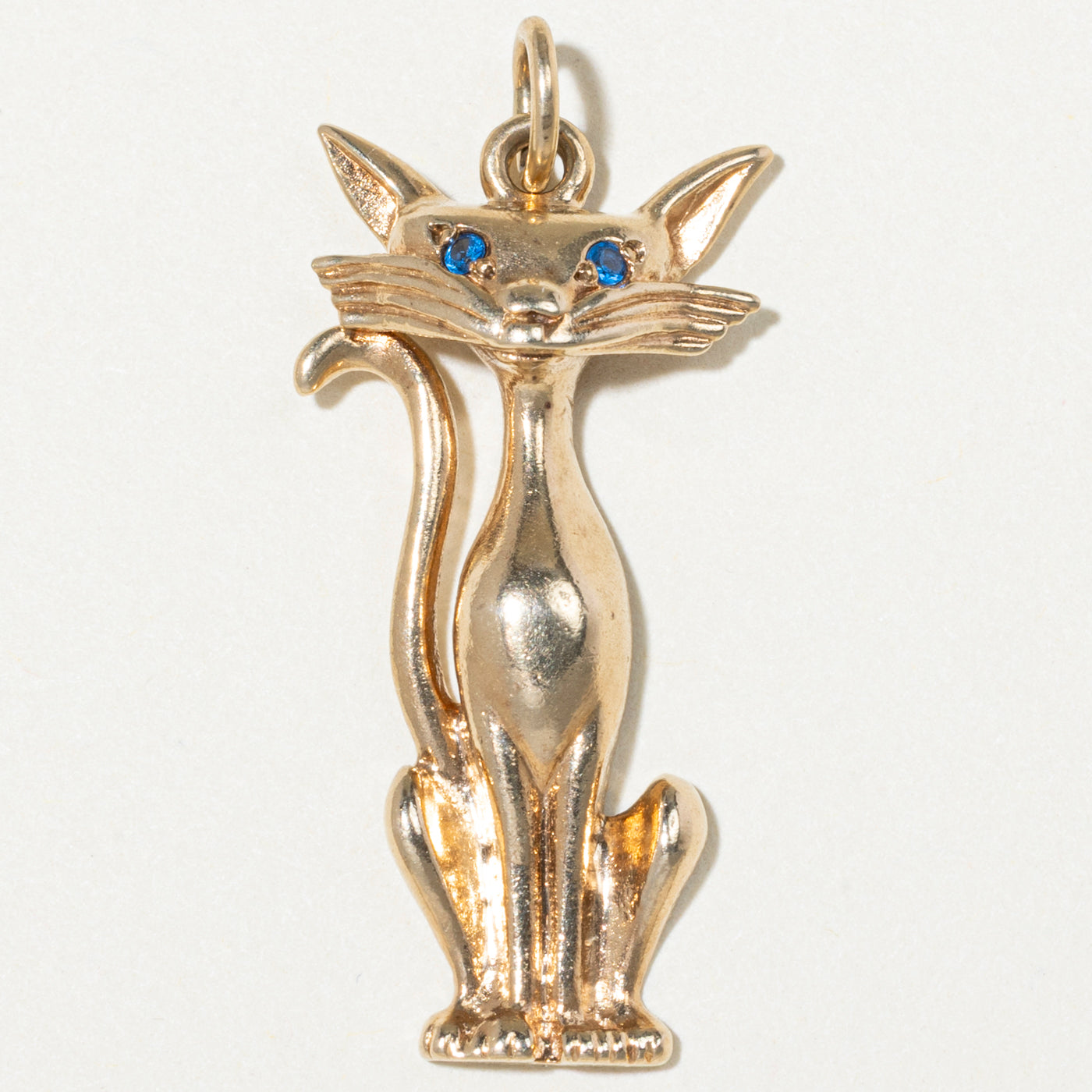 10k Yellow Gold Cat Charm
