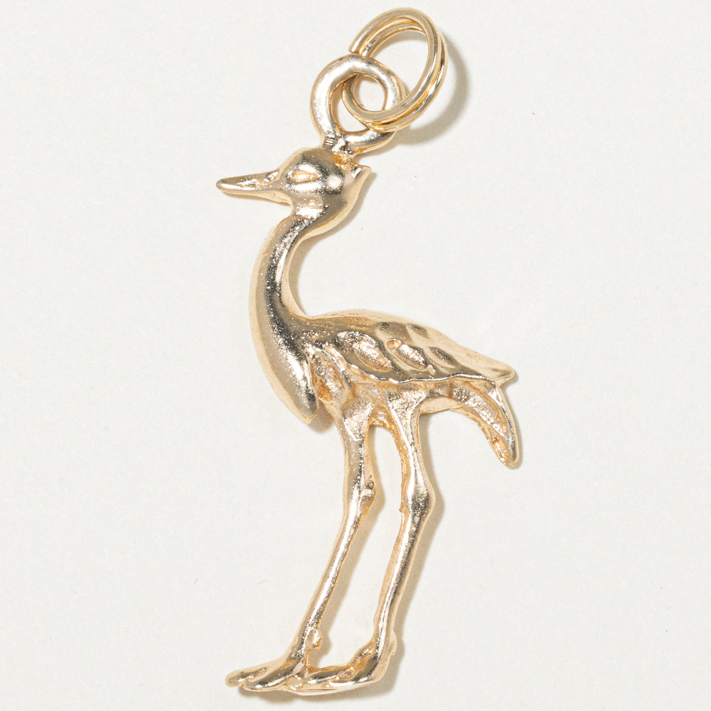 10k Yellow Gold Heron Charm