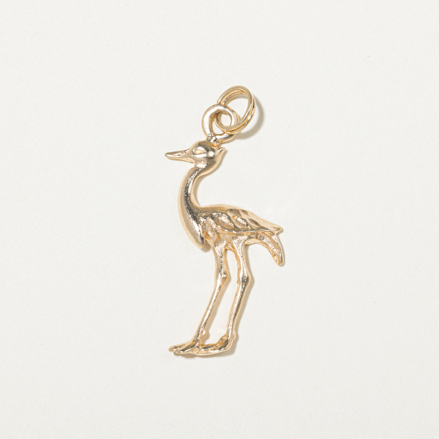 10k Yellow Gold Heron Charm