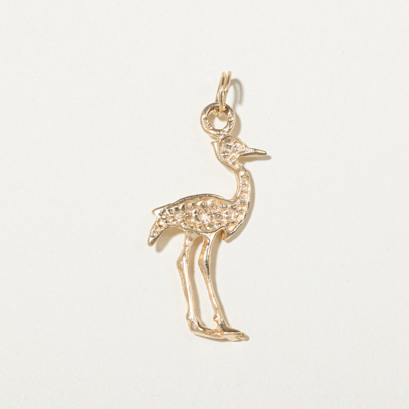 10k Yellow Gold Heron Charm