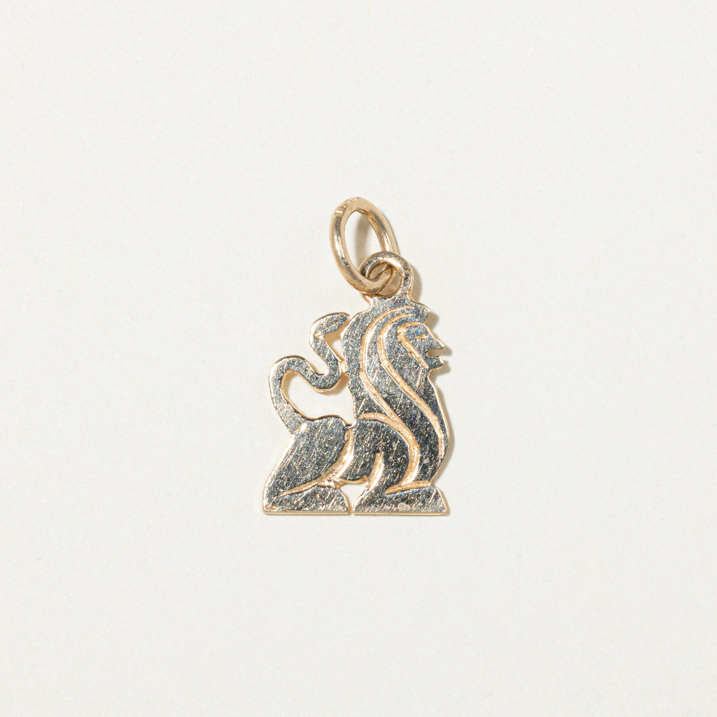10k Yellow Gold Lion Charm