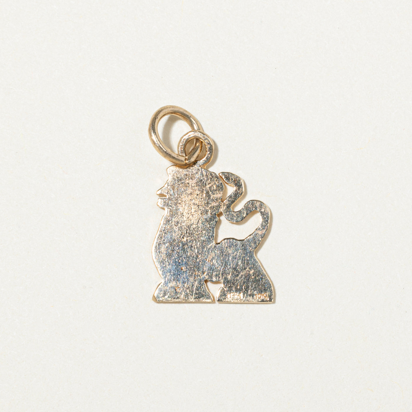 10k Yellow Gold Lion Charm