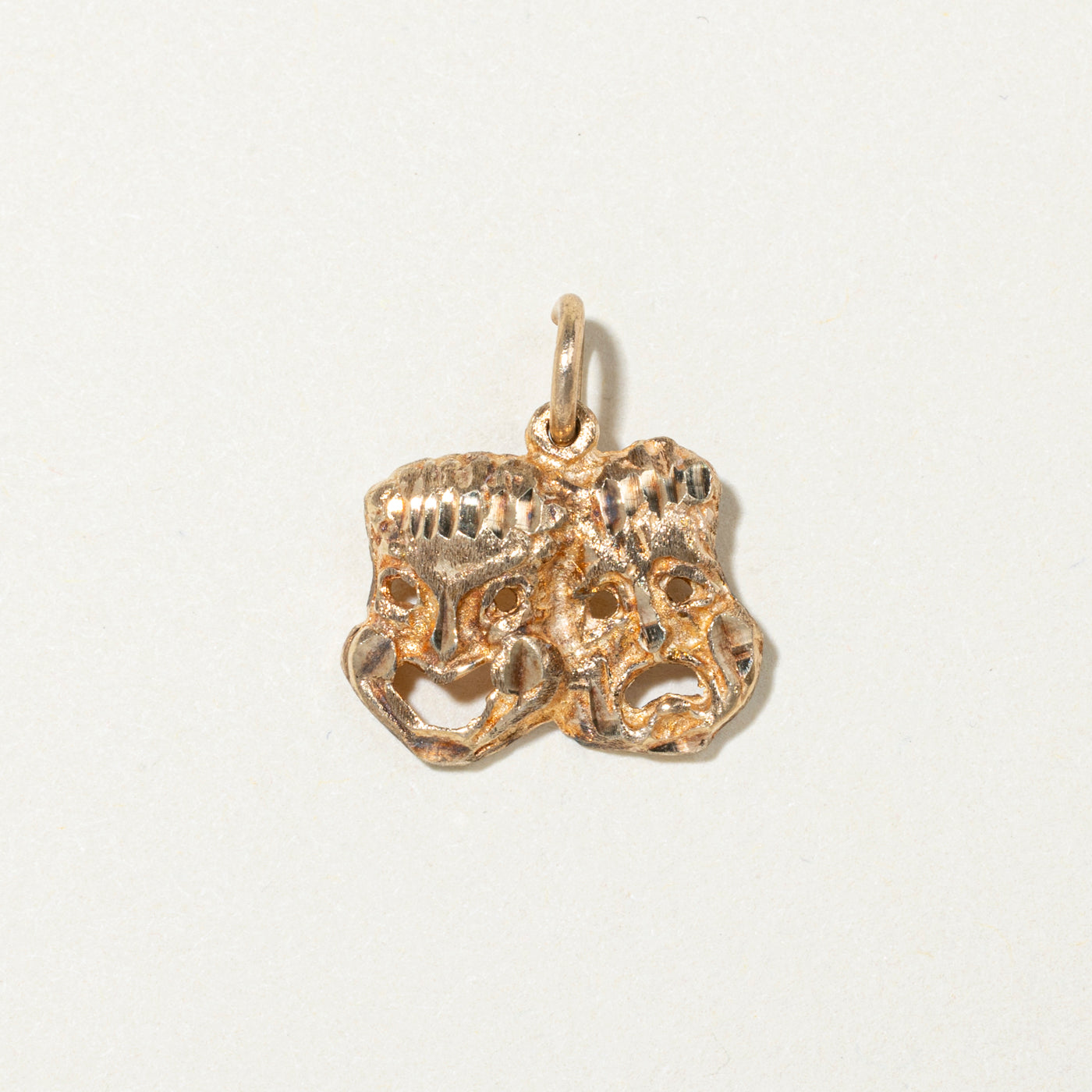 10k Yellow Gold Theatre Masks Charm