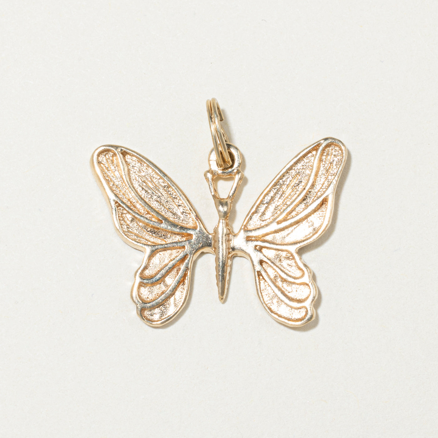 10k Yellow Gold Butterfly Charm