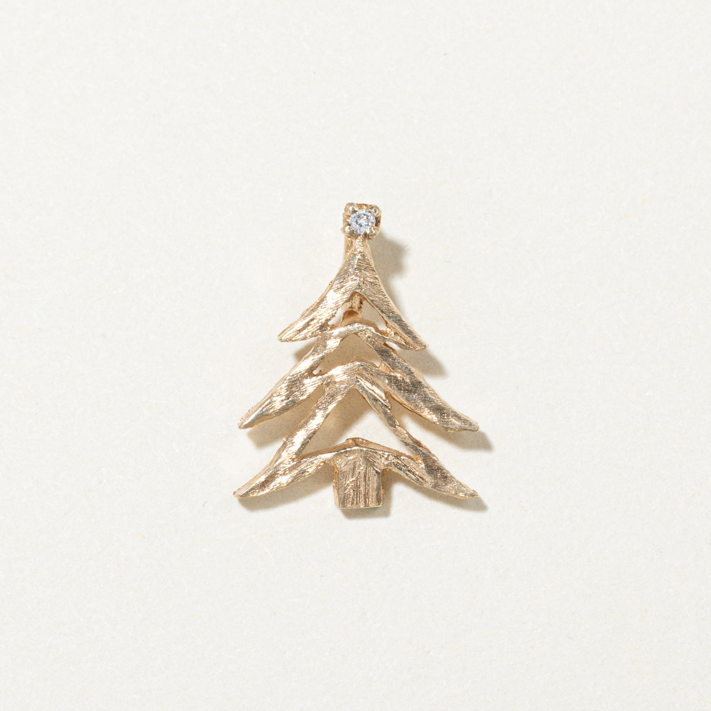 10k Yellow Gold Christmas Tree Charm
