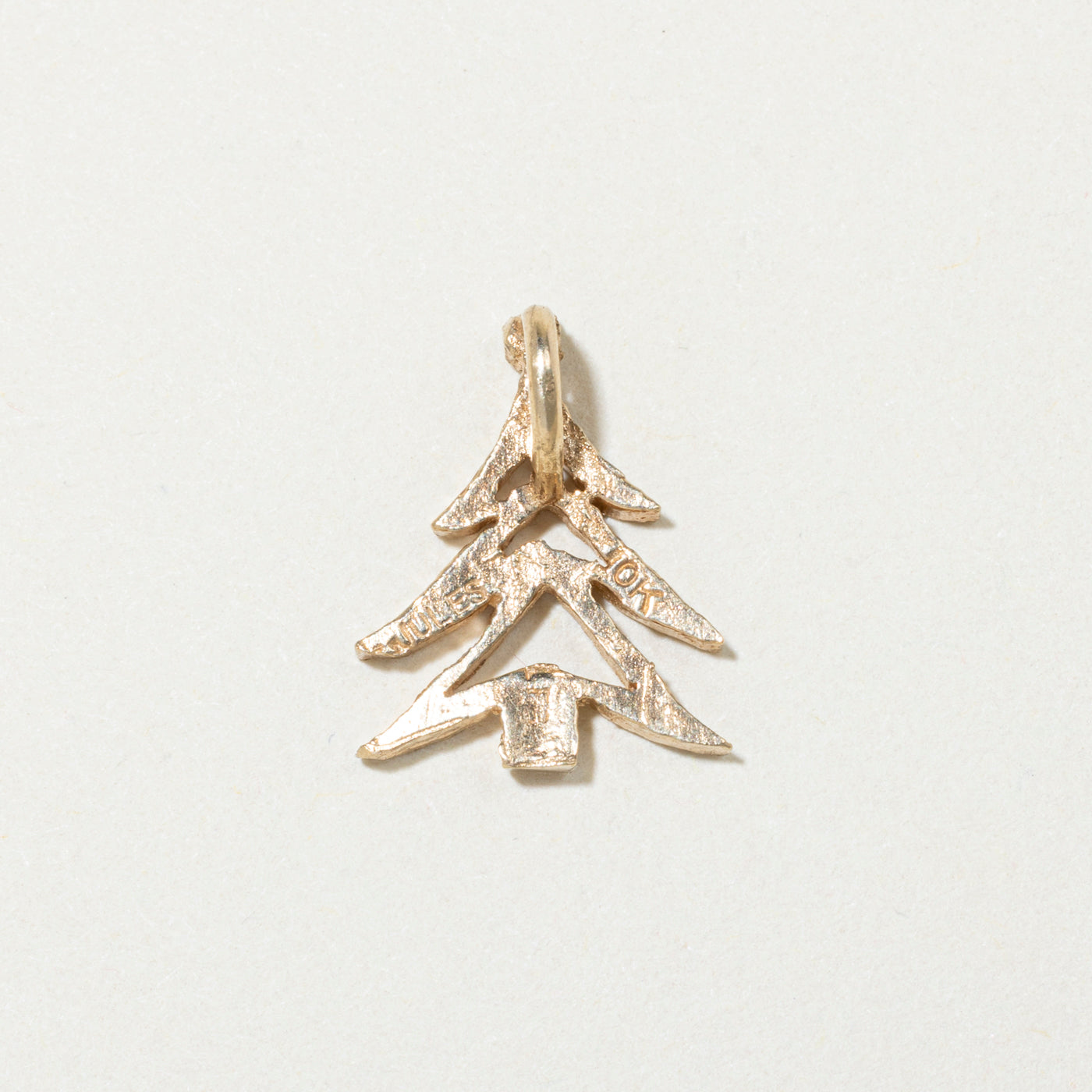 10k Yellow Gold Christmas Tree Charm