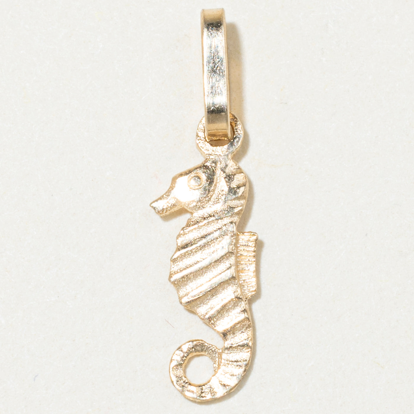 10k Yellow Gold Sea Horse Fish Charm