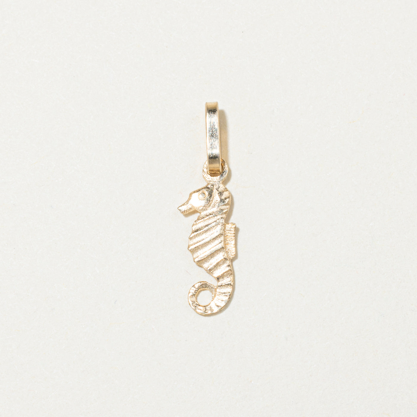10k Yellow Gold Sea Horse Fish Charm