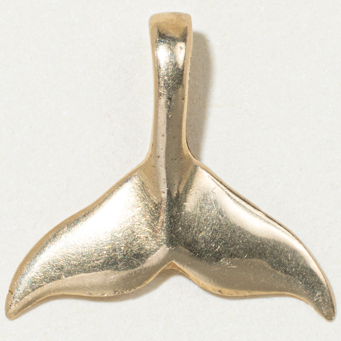 14k Yellow Gold Fish Tail Charm