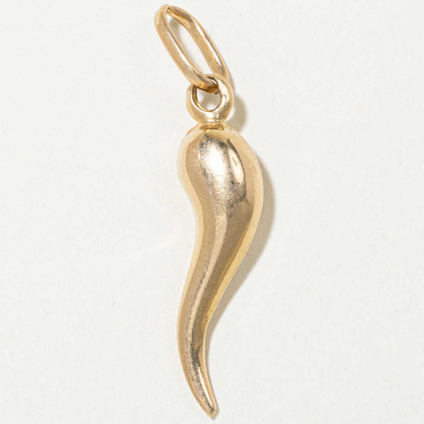 18k Yellow Gold Cornicello Charm