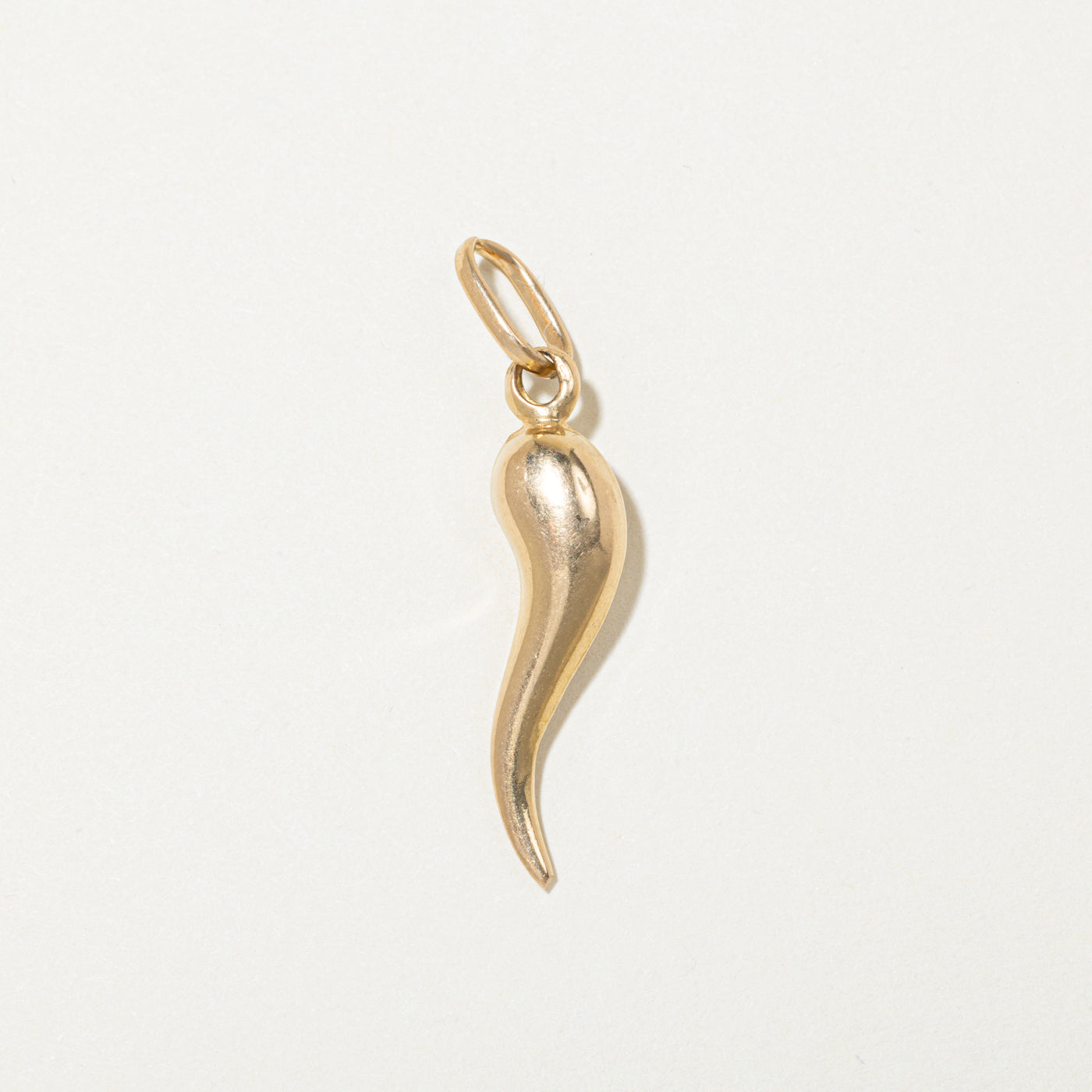 18k Yellow Gold Cornicello Charm
