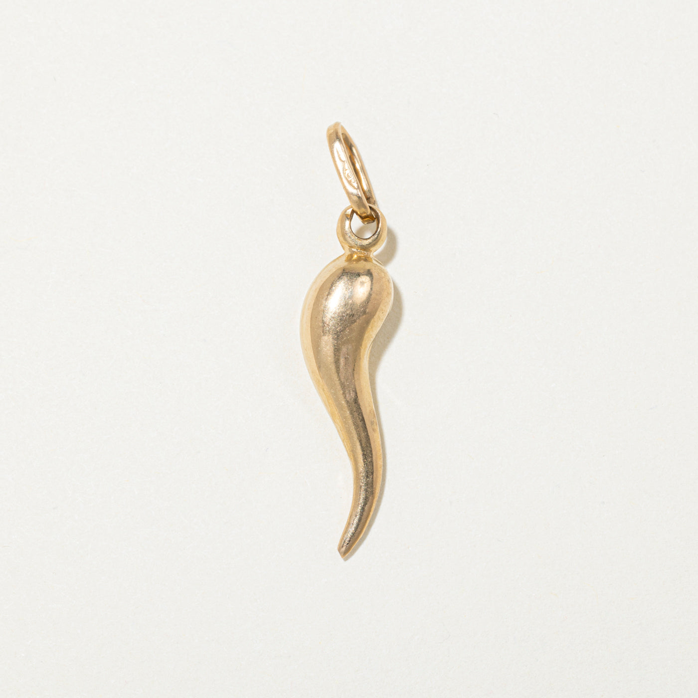 18k Yellow Gold Cornicello Charm
