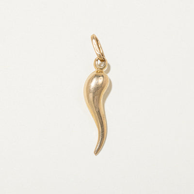 18k Yellow Gold Cornicello Charm