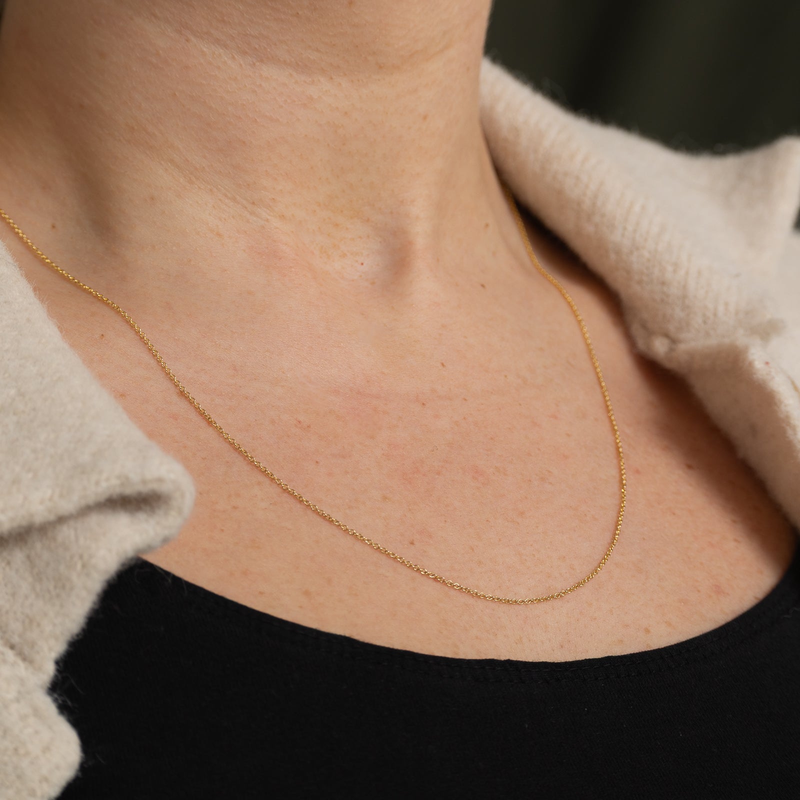 'Effy' 14k Yellow Gold Cable Link Chain | 18"