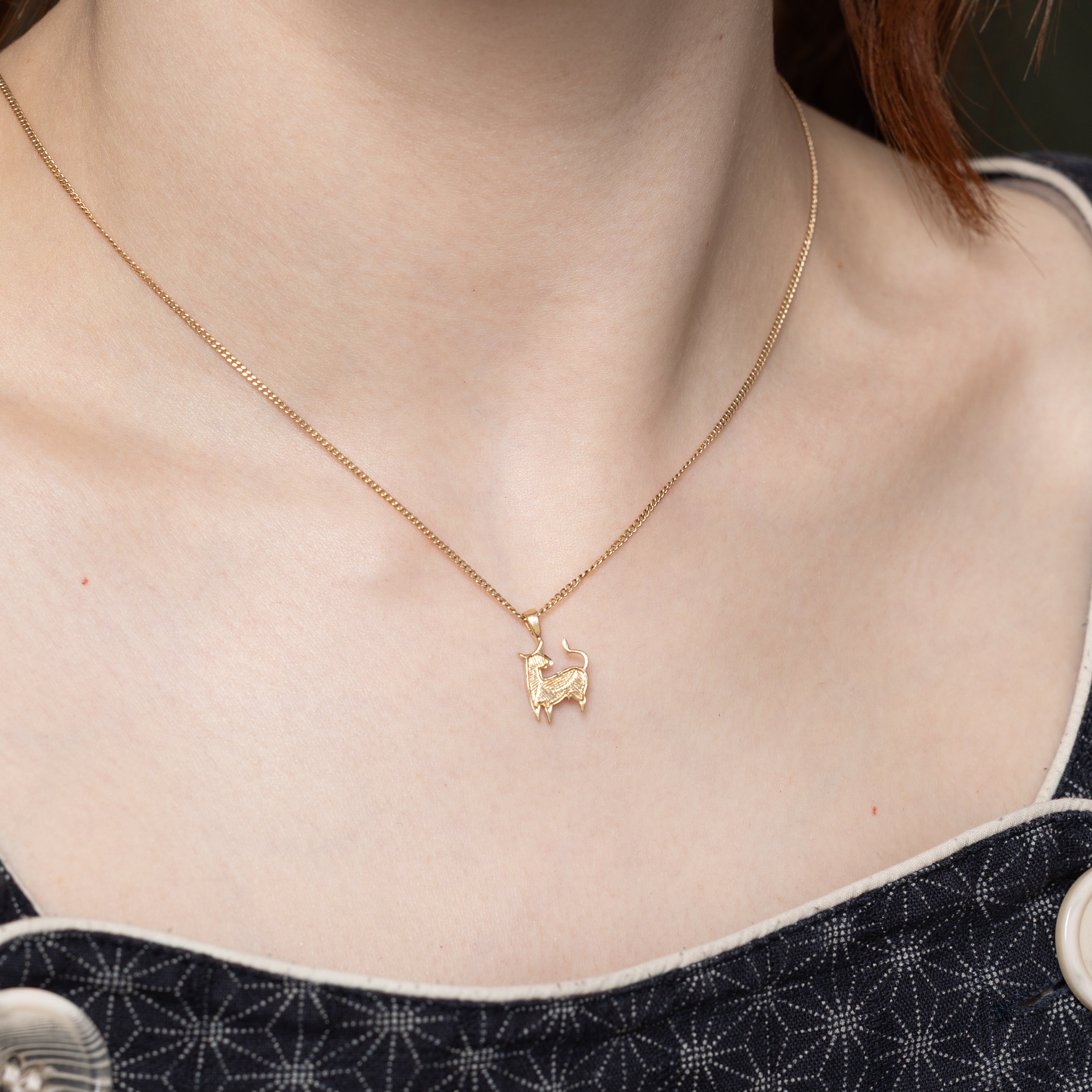 10k Yellow Gold Ox Pendant