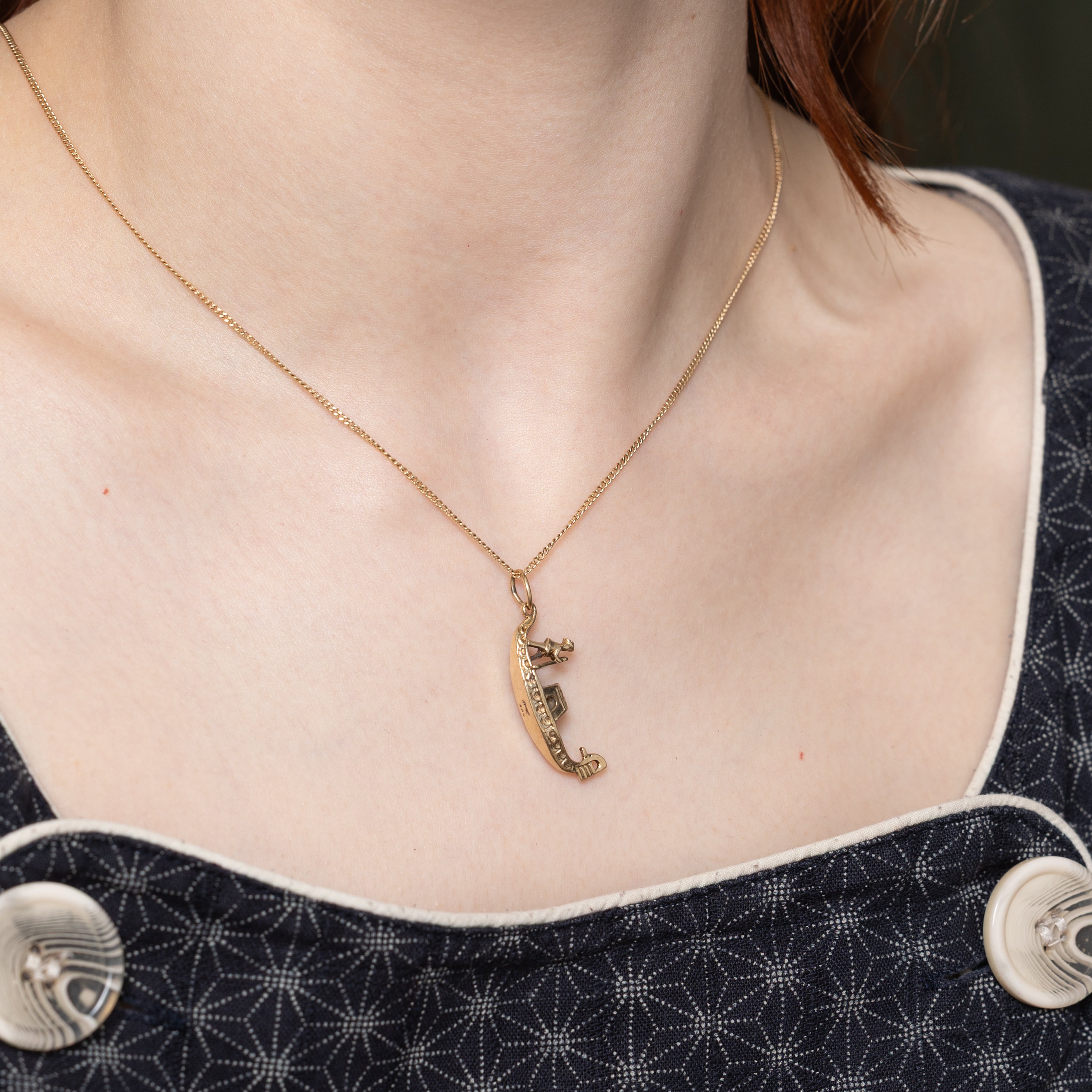 10k Yellow Gold Gondola Charm