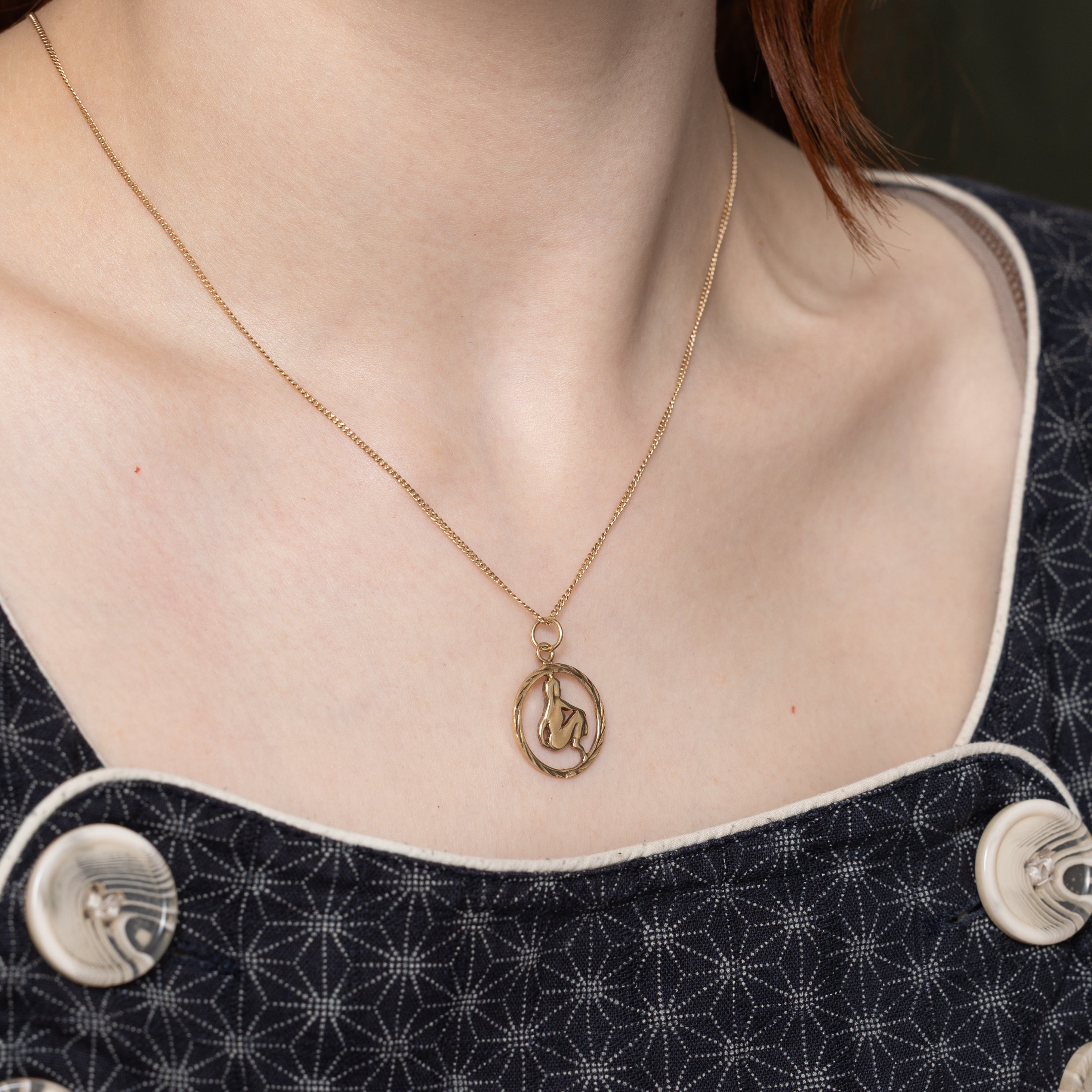 10k Yellow Gold Female Circle Charm