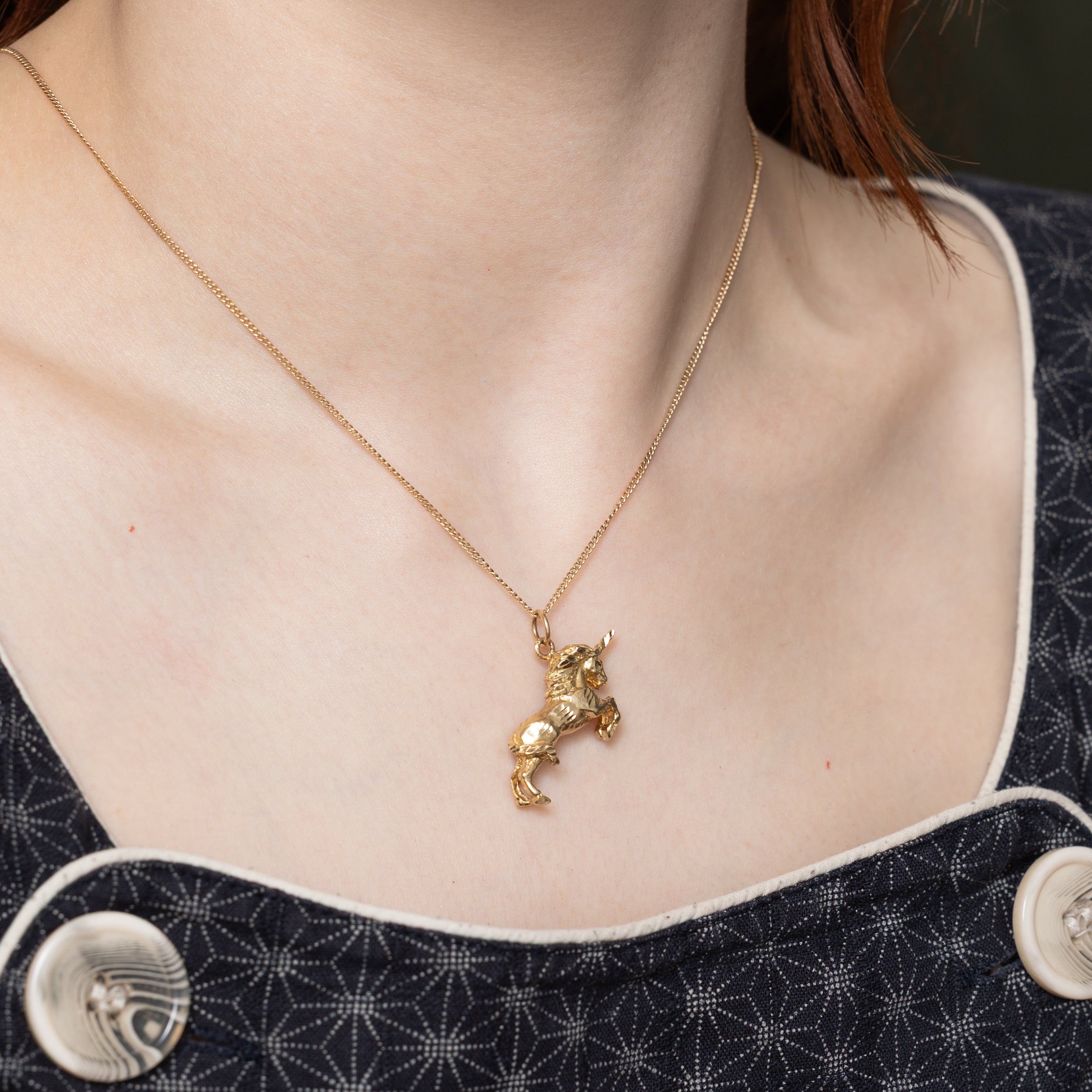 10k Yellow Gold Unicorn Charm