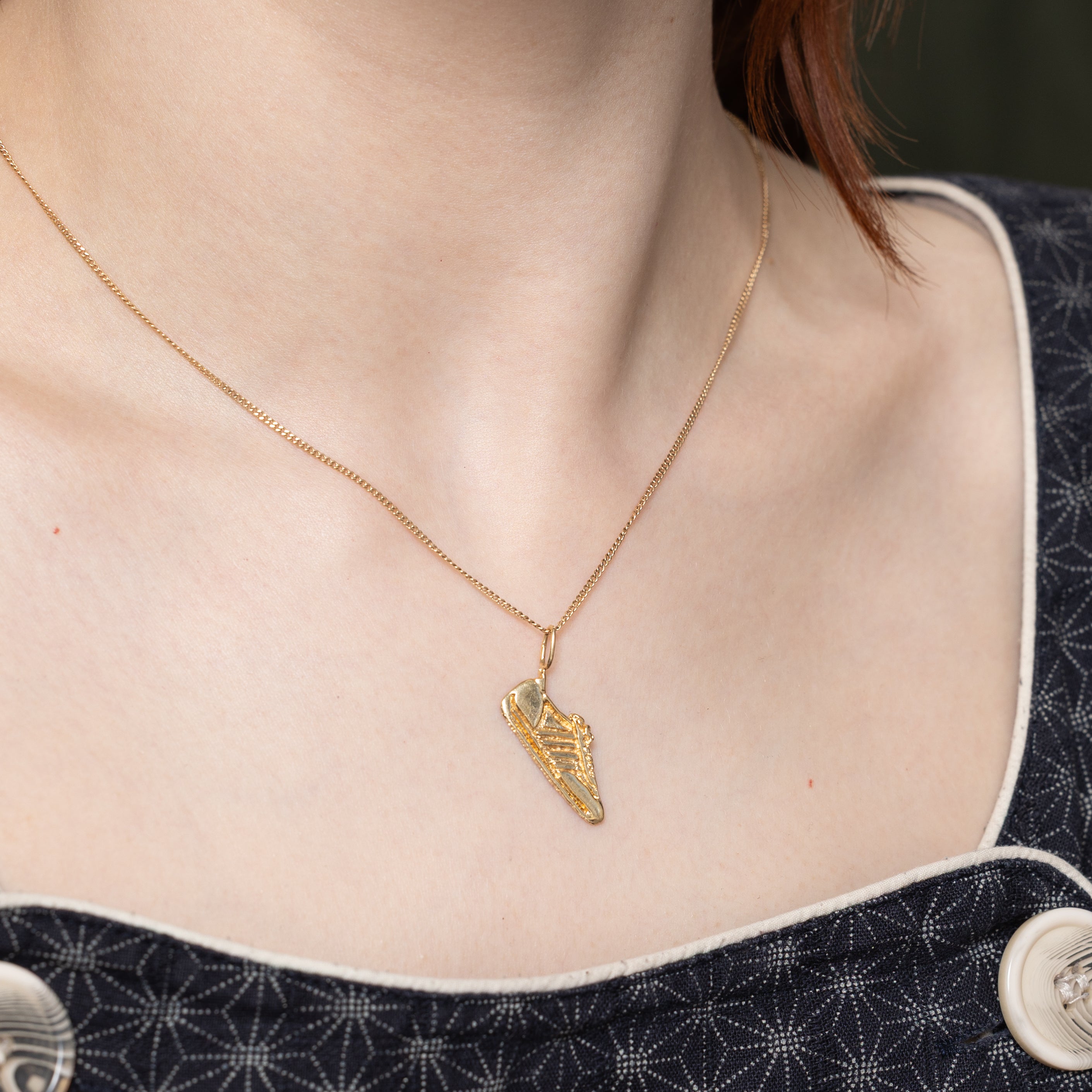 14k Yellow Gold Sneaker Shoe Charm