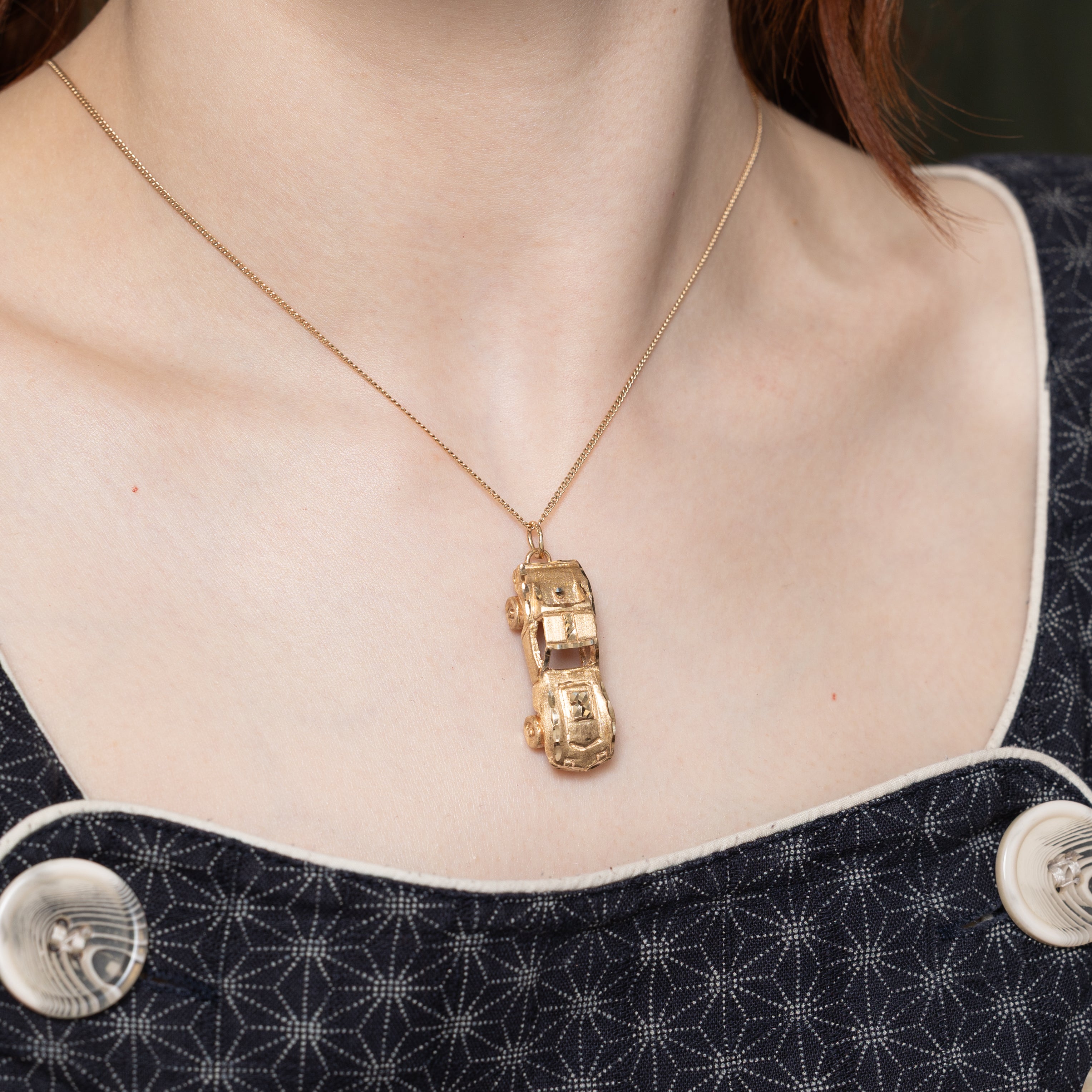 10k Yellow Gold Sports Car Charm