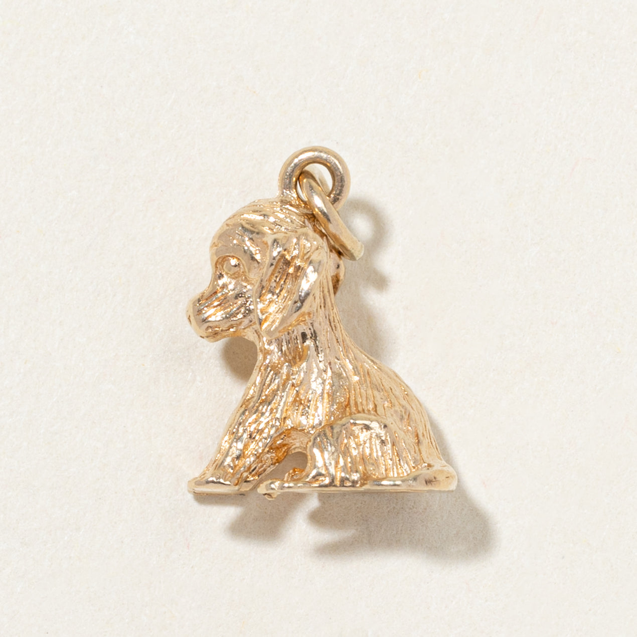10k Yellow Gold Puppy Charm