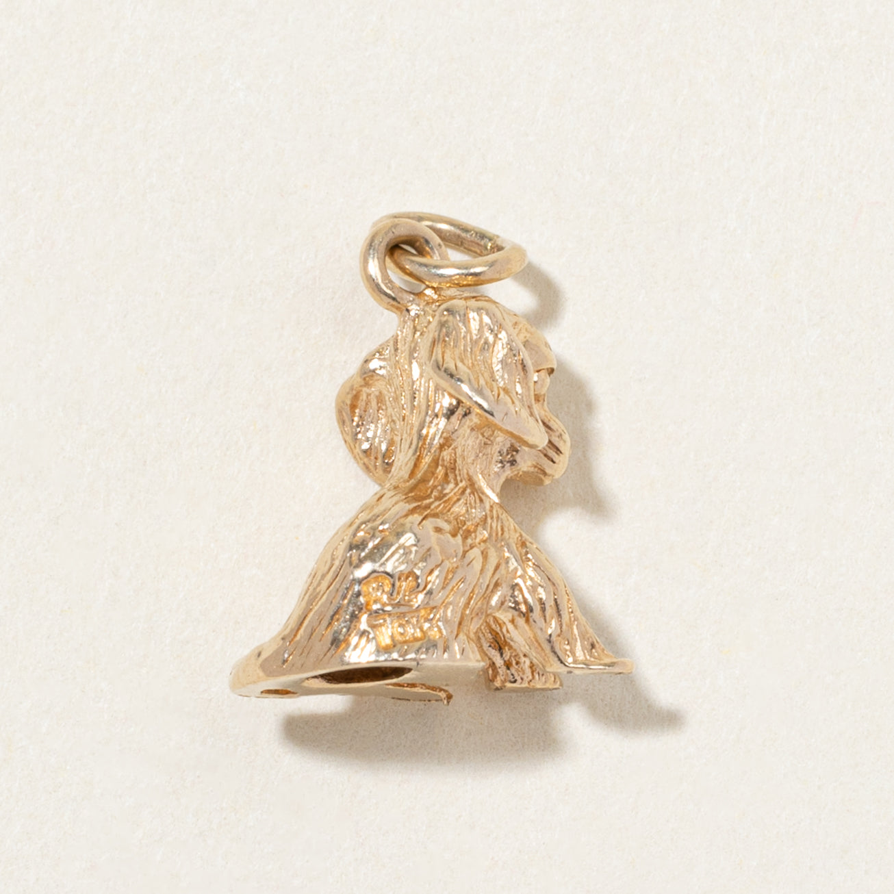 10k Yellow Gold Puppy Charm