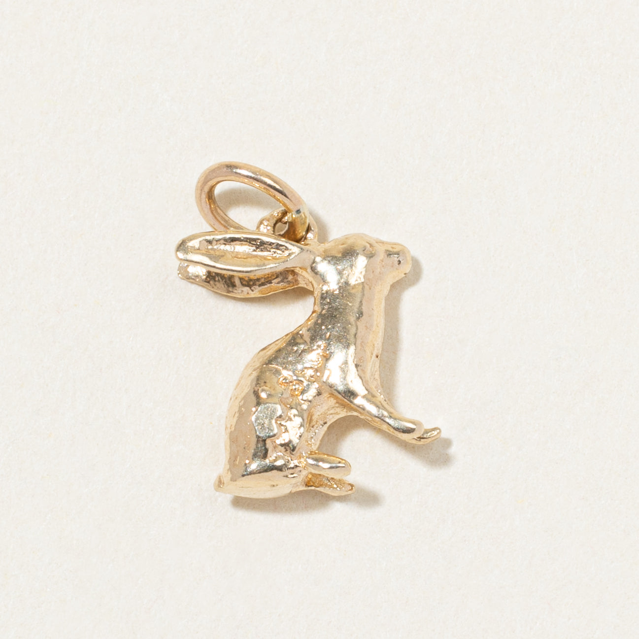 10k Yellow Gold Rabbit Charm