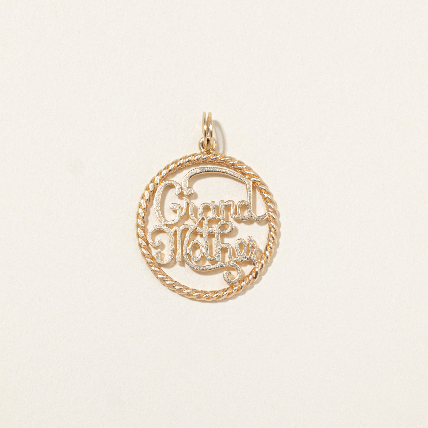 10k Yellow Gold "Grandmother" Charm