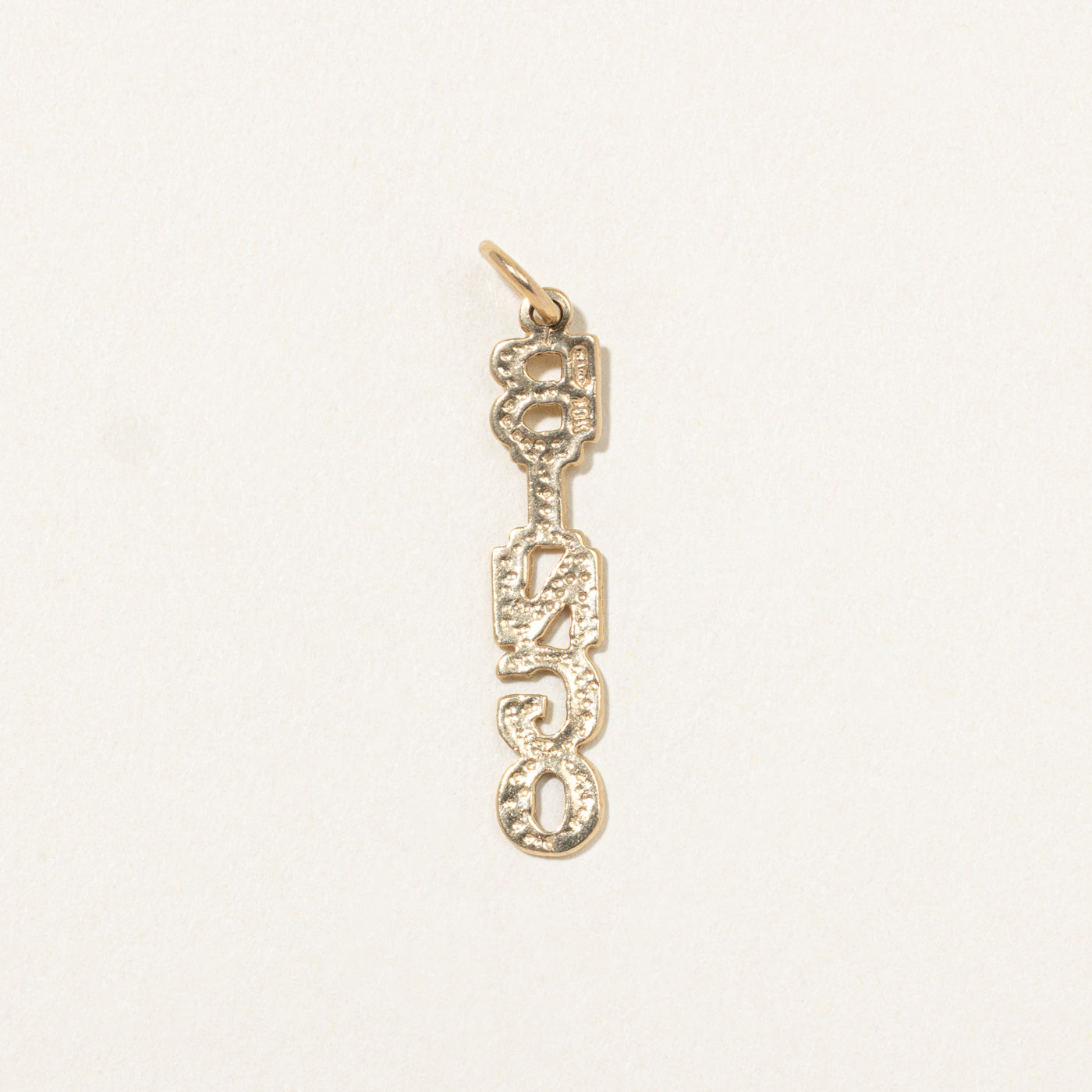 10k Yellow Gold "Bingo" Charm