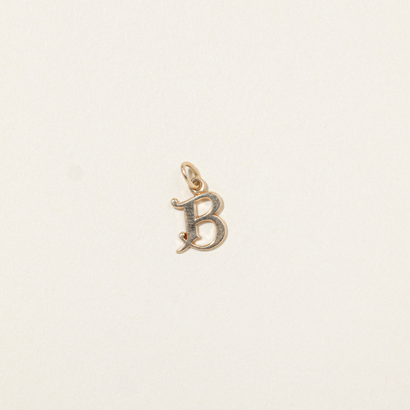 10k Yellow Gold "B" Initial Charm