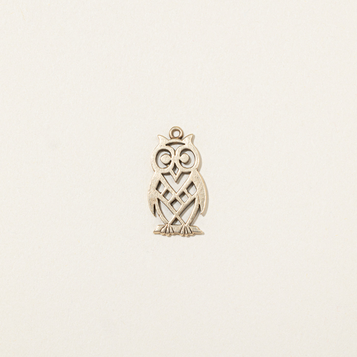 10k Yellow Gold Owl Charm