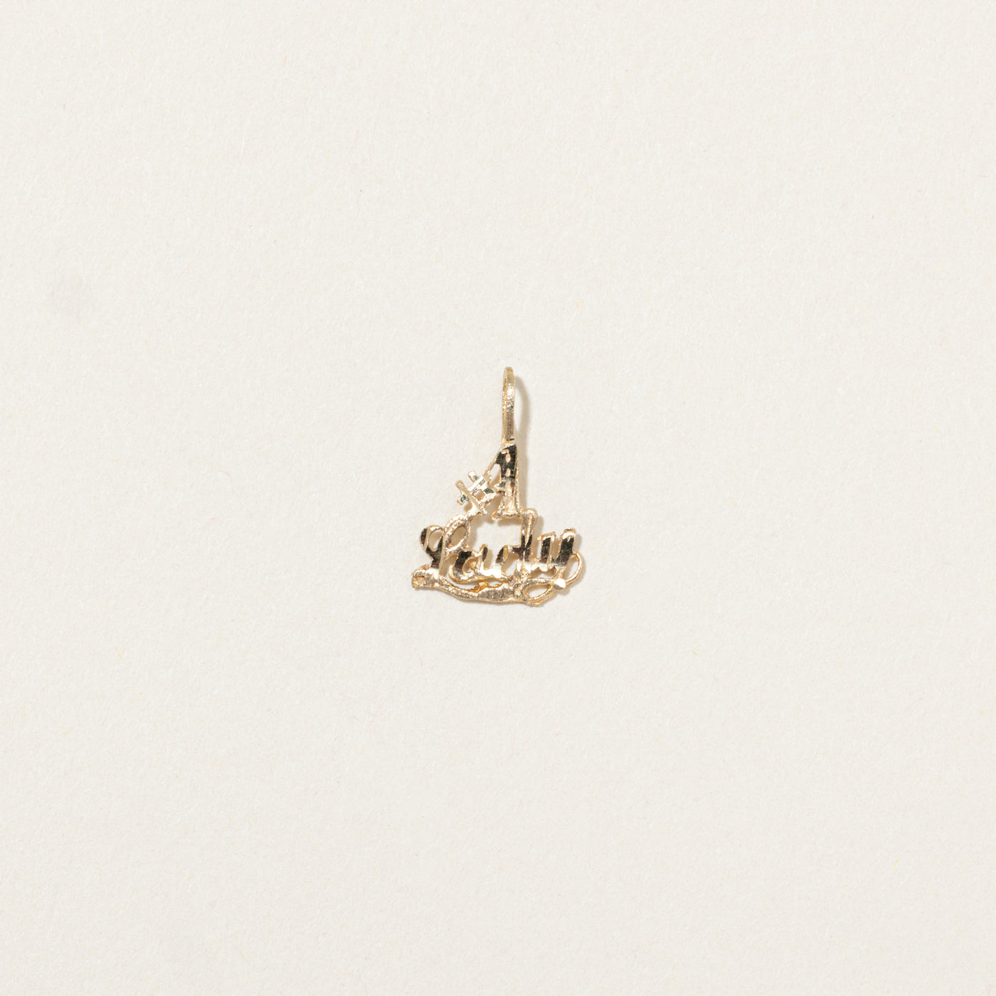 10k Yellow Gold "#1 Lady" Charm