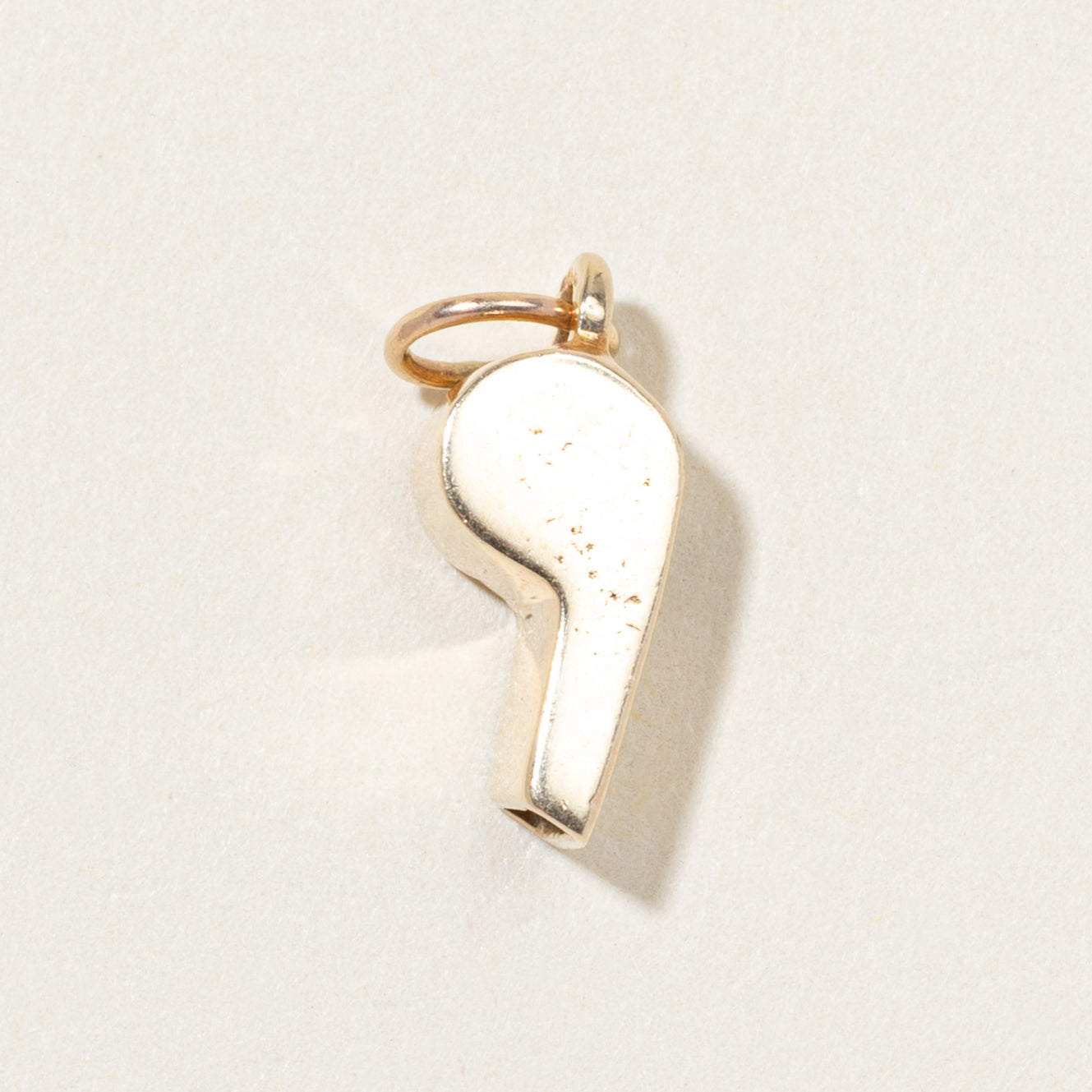 10k Yellow Gold Whistle Charm