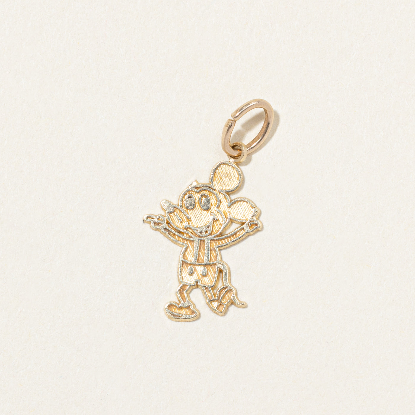 10k Yellow Gold Mouse Charm