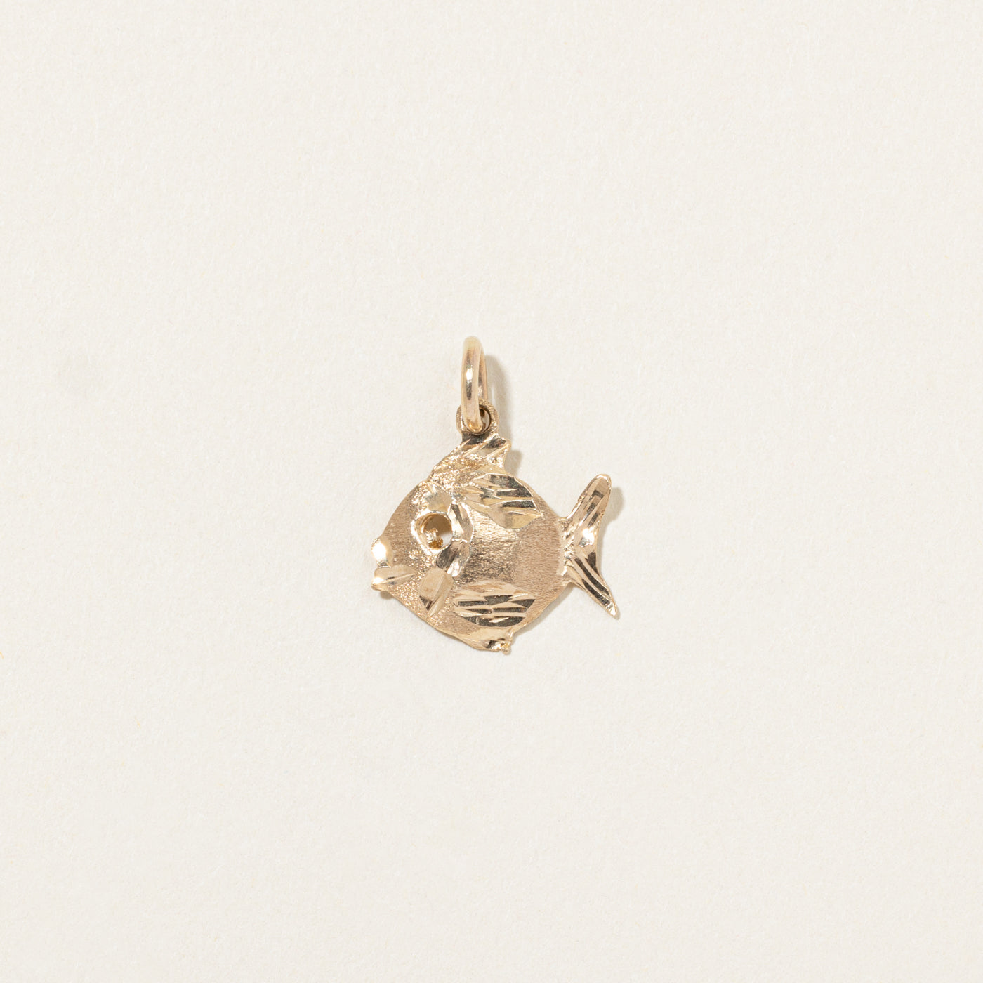 10k Yellow Gold Fish Charm