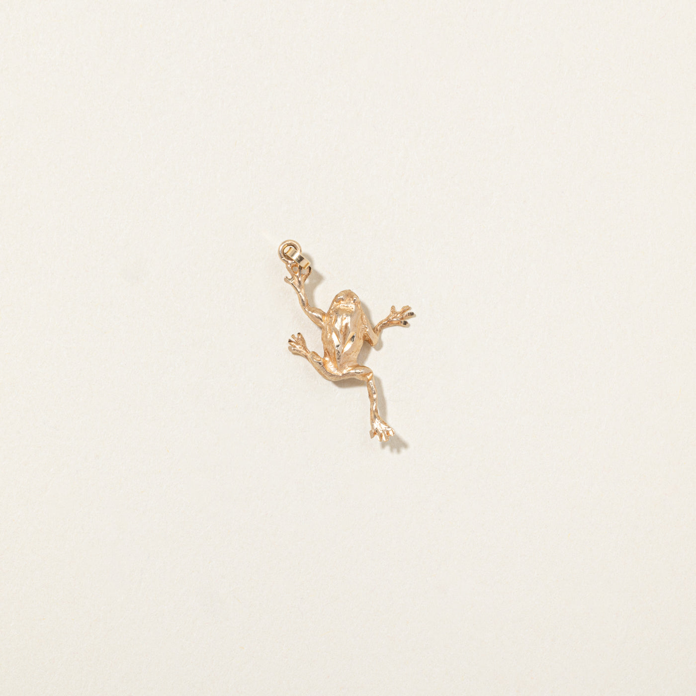 10k Yellow Gold Frog Charm