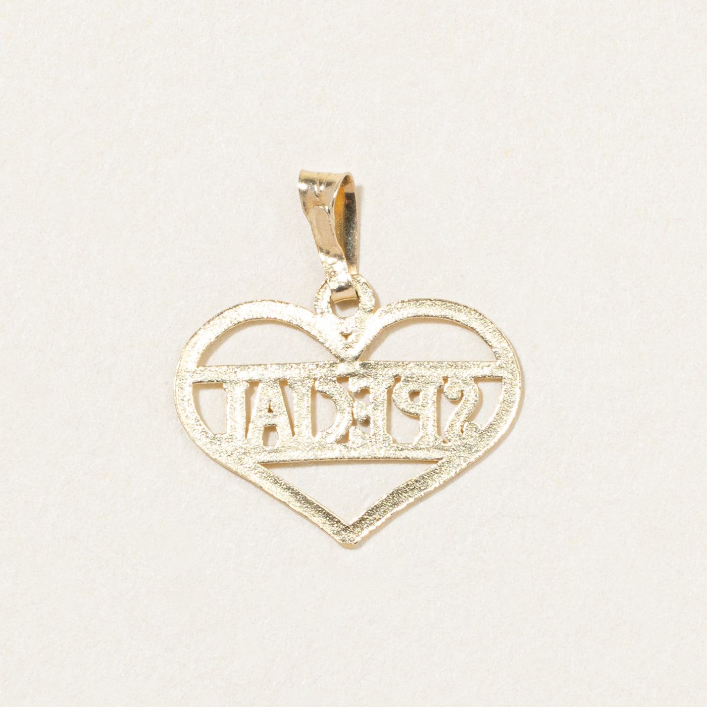 Pendentif cœur « spécial » en or jaune 10 carats