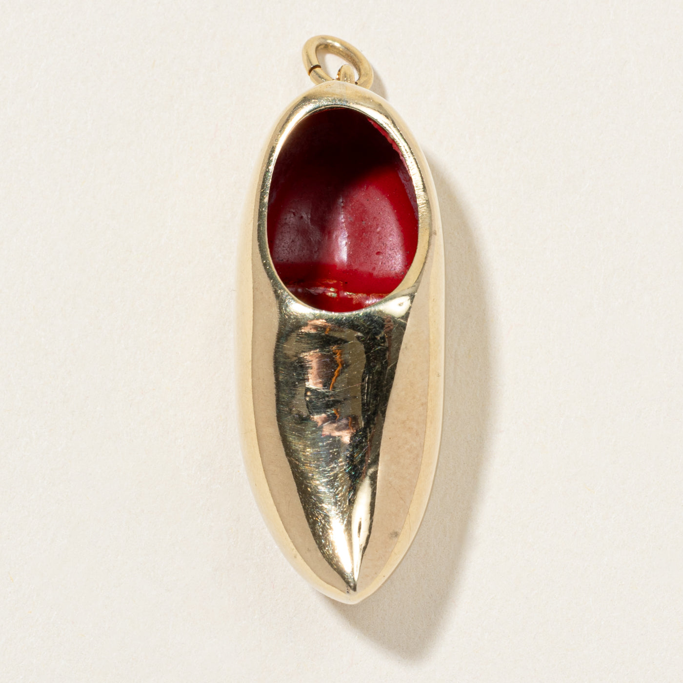 12k Yellow Gold Dutch Clog Pendant