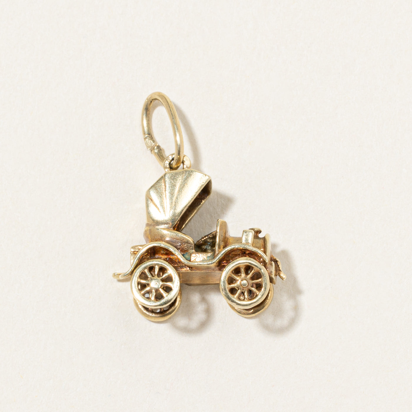 14k Yellow Gold Model T Car Charm