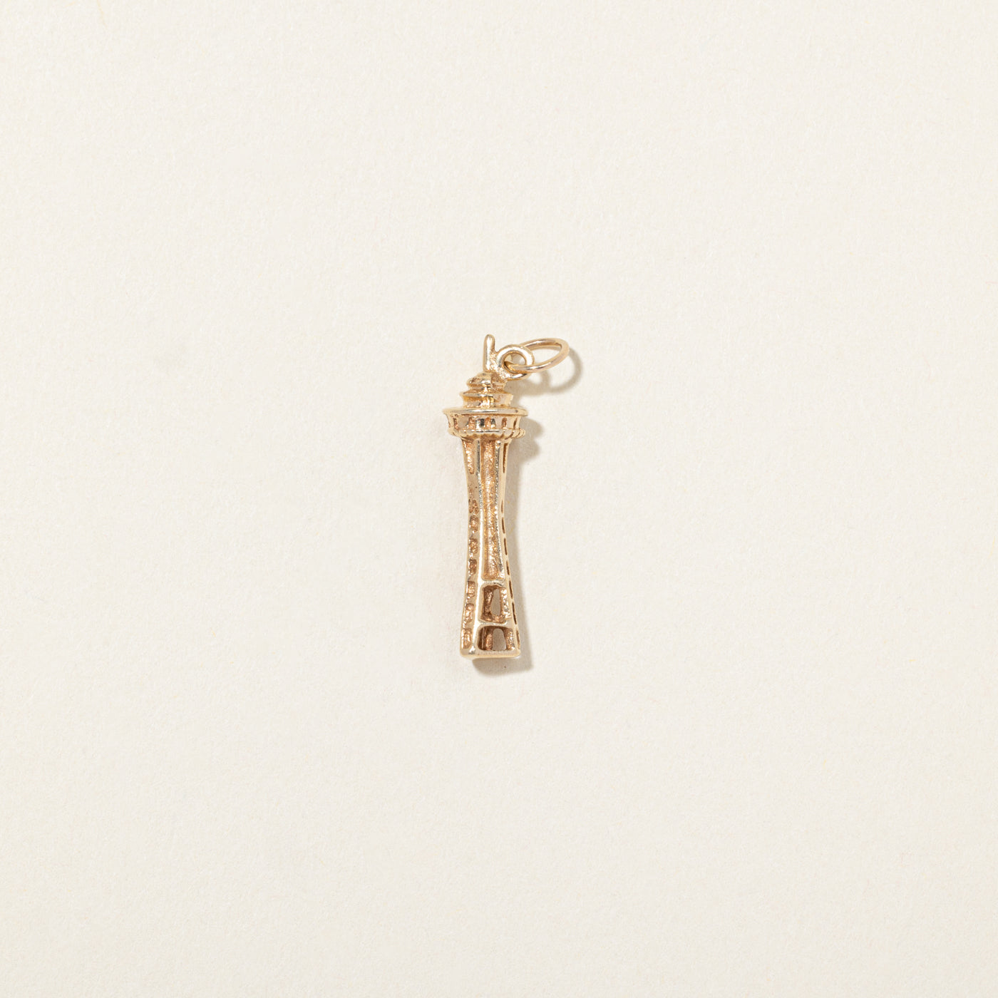 14k Yellow Gold Space Needle Charm