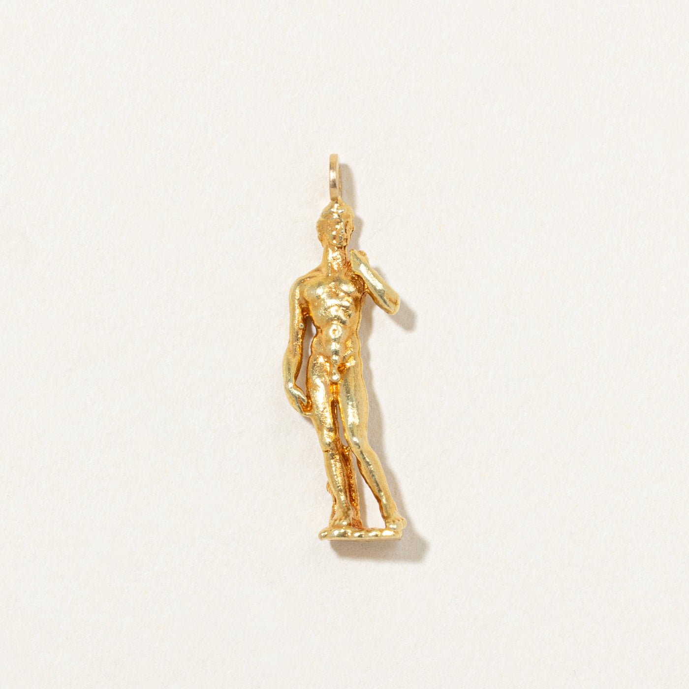 18k Yellow Gold Statue Of David Charm