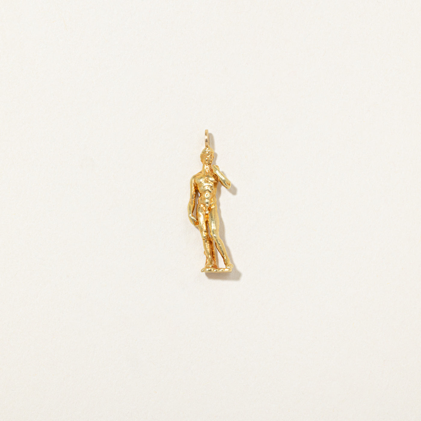 18k Yellow Gold Statue Of David Charm