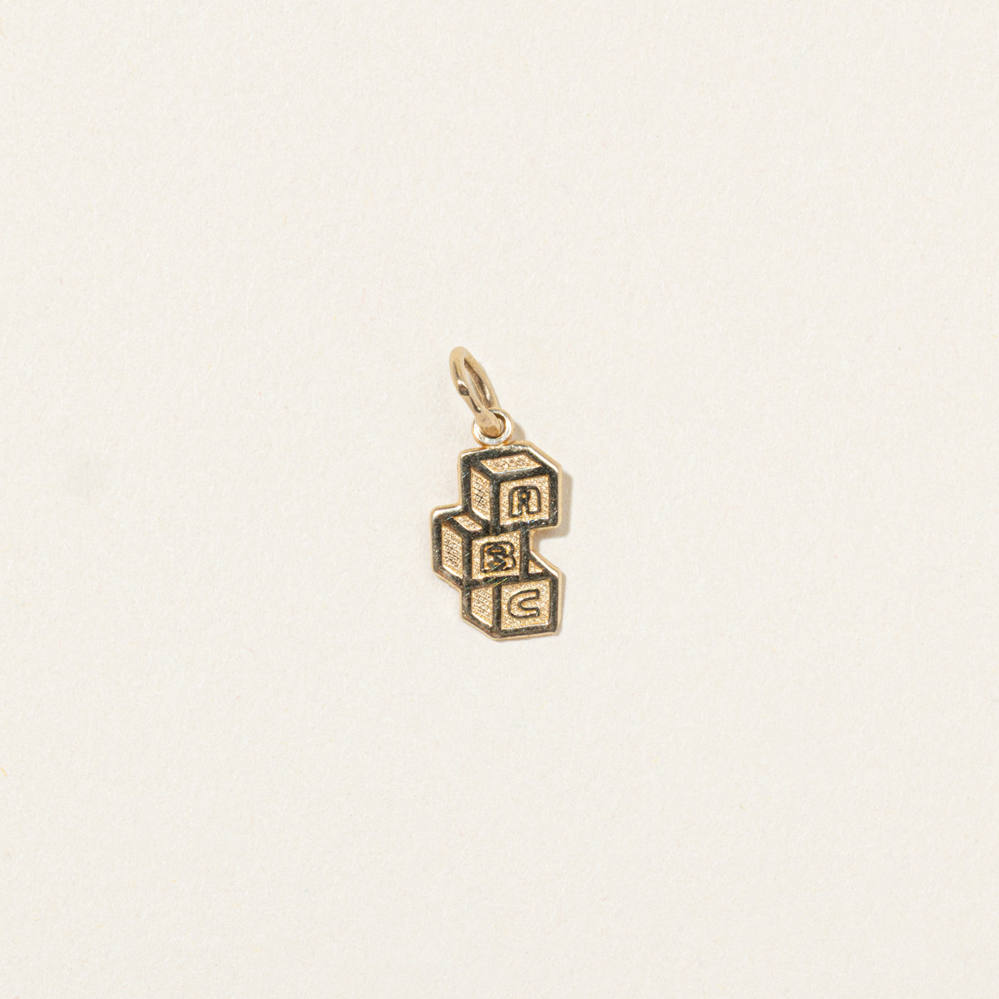 9k Yellow Gold Baby Blocks Charm