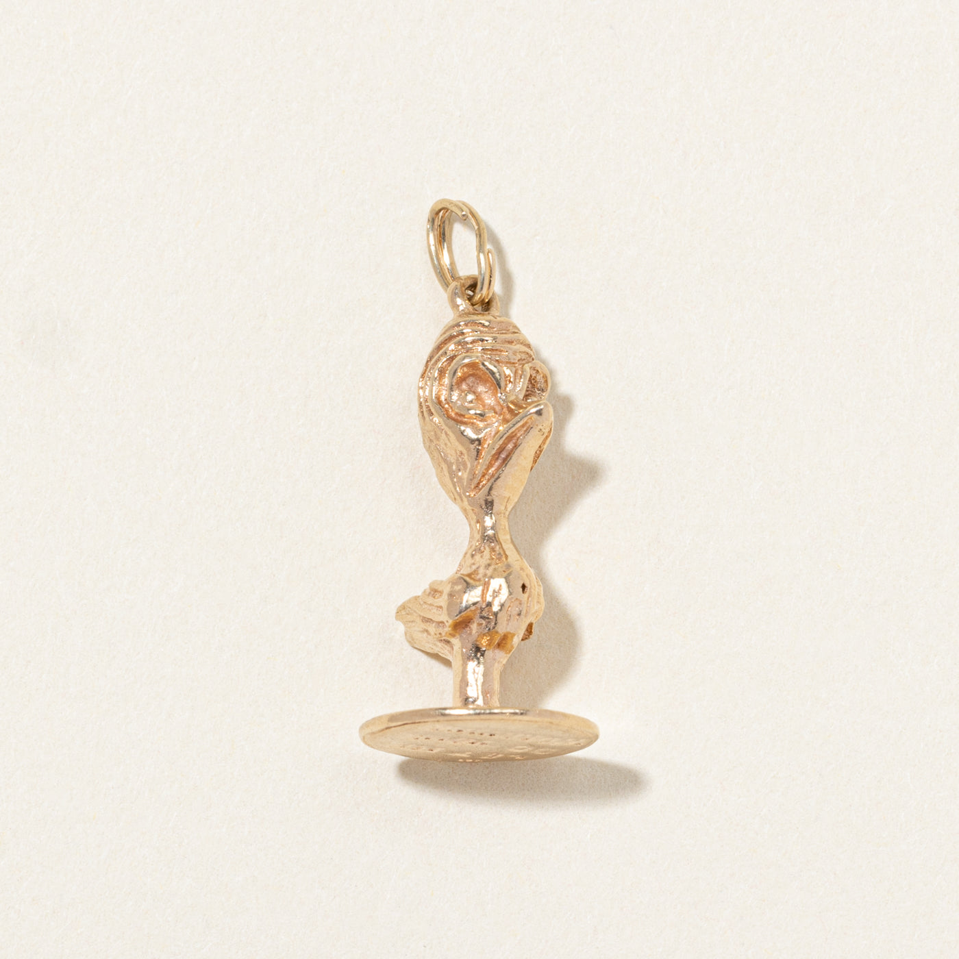 10k Yellow Gold Worry Bird Charm